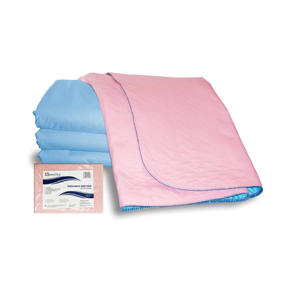 Omnitex 85 cm x 90 cm wasbaar, herbruikbaar bedonderlegger van 3 liter zonder plooien