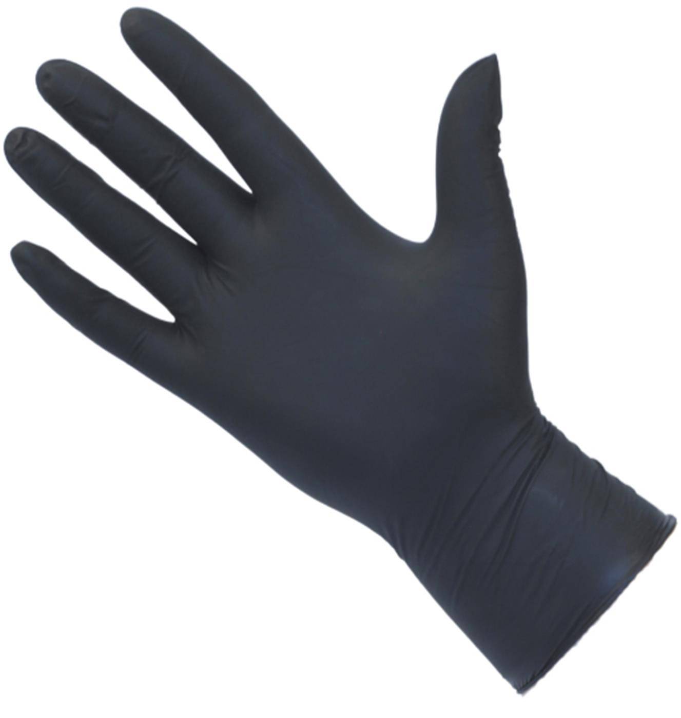 PRO UltraGRIP zwarte nitrilhandschoenen, doos van 100