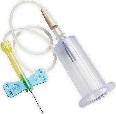 23g blauwe BD Vacutainer Safety Lok-bloedafnameset 7 "slang