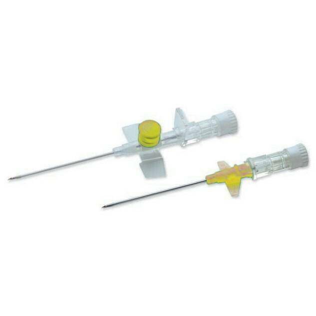 24 g gele Terumo Versatus gevleugelde en gepoorte IV-canule van 0,75 inch