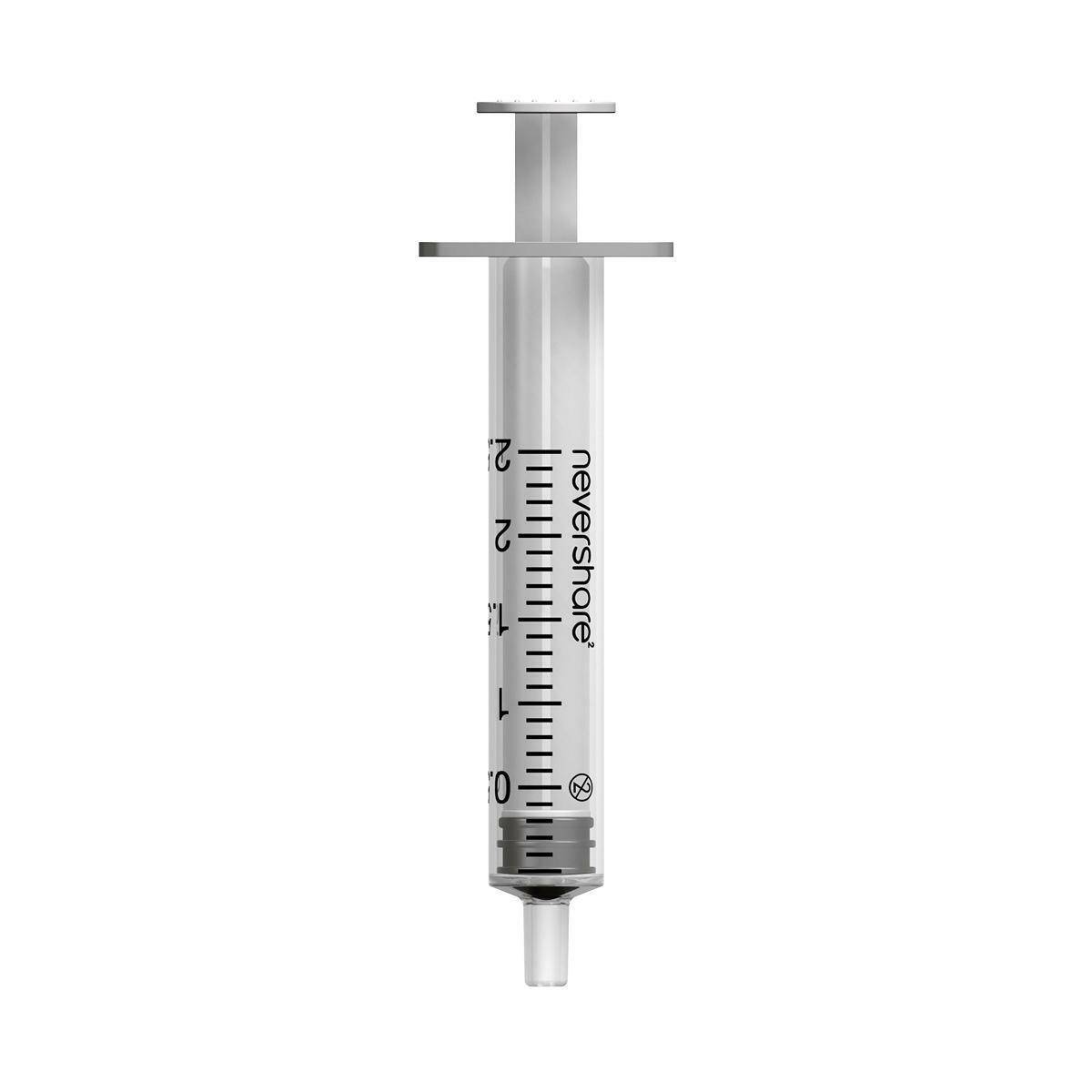 Nevershare witte Luer Slip-spuiten van 2,5 ml