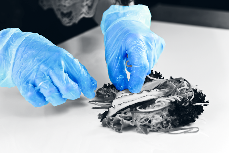 Unicare Blue Vinyl Poeder Handschoenen Doos van 100