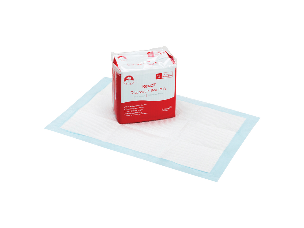 40 cm x 60 cm Readi wegwerpbedpads Sap 700 ml x 25 pads