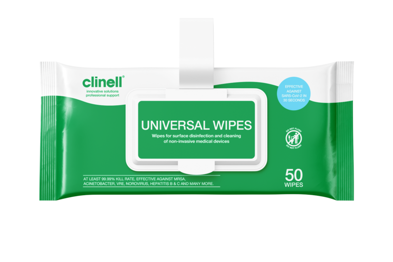 Clinell Universele Doekjes Clip Pack 50