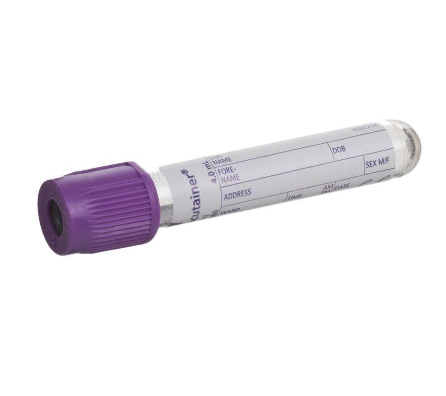 BD Vacutainer 4 ml EDTA K3 lavendelbloedafnamebuisjes