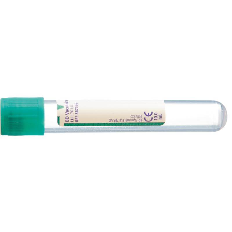 BD Vacutainer 10 ml heparineplasma groene bloedafnamebuisjes