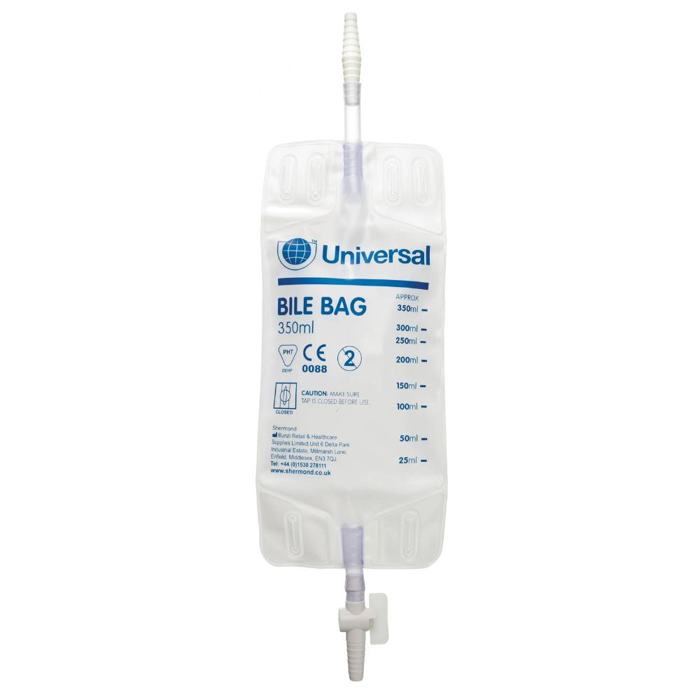 Steriele galopvangzakken van 350 ml met Ryles/Kehrs-connector