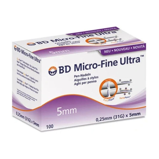 31 g 5 mm BD microfijne ultra-pennaalden Penta Point