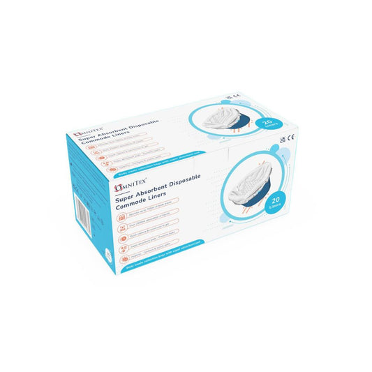 Omnitex 2500ml wegwerp commode/bedpanvoeringen, doos van 20