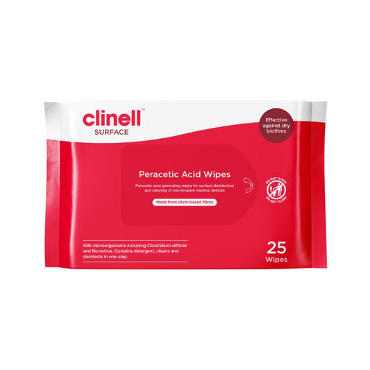 Clinell perazijnzuurdoekjes, 25 stuks