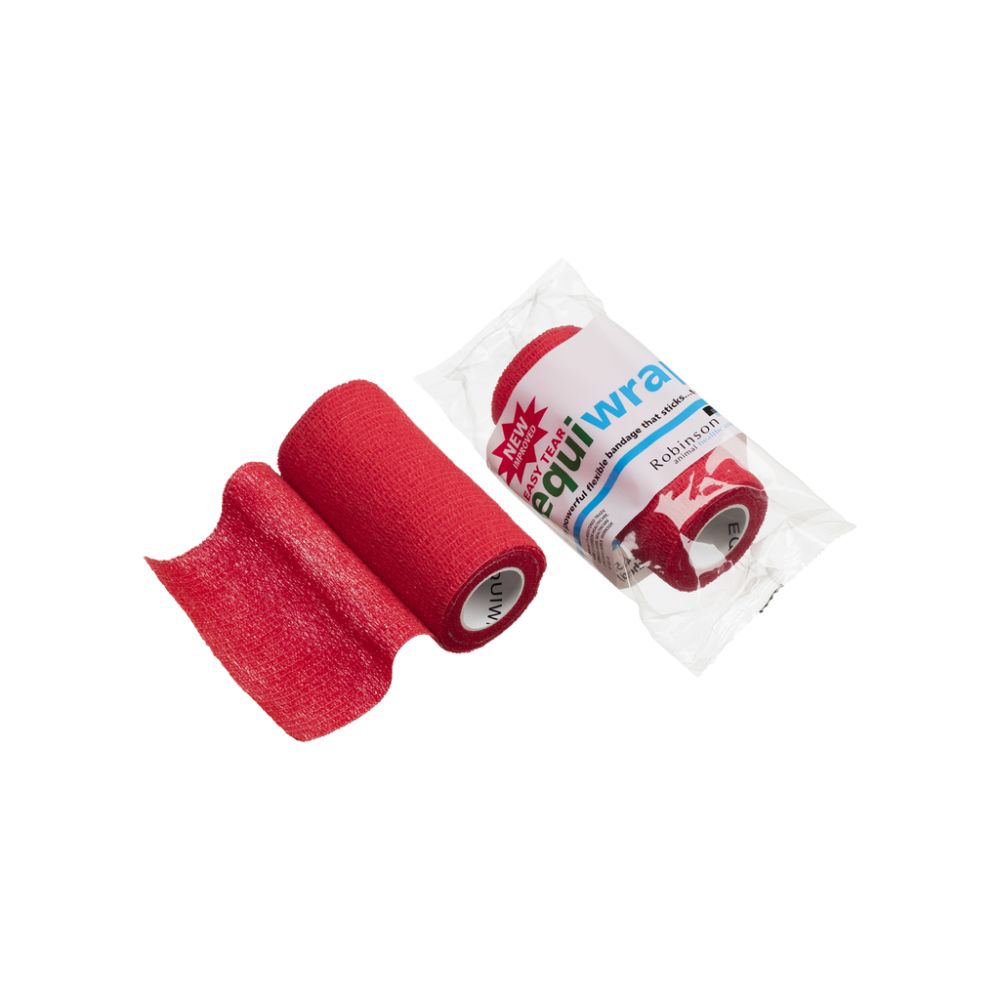 10 cm x 4,5 m Equiwrap Cohesief Verband Rood