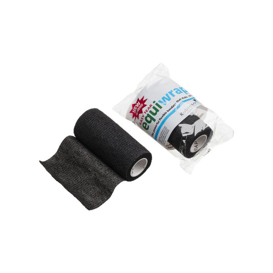 10 cm x 4,5 m Equiwrap Cohesief Verband Zwart
