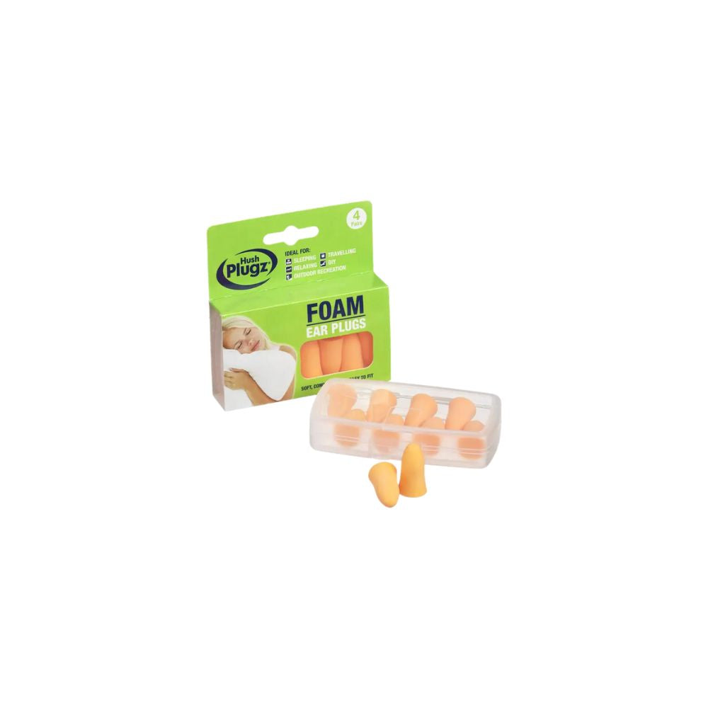 4-Paar Hush Plugz Schuim Oordopjes