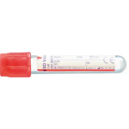 BD Vacutainer 4 ml rode serumbloedafnamebuisjes