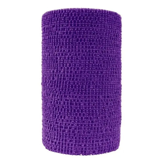 10 cm x 4,5 m samenhangend elastisch paars verband
