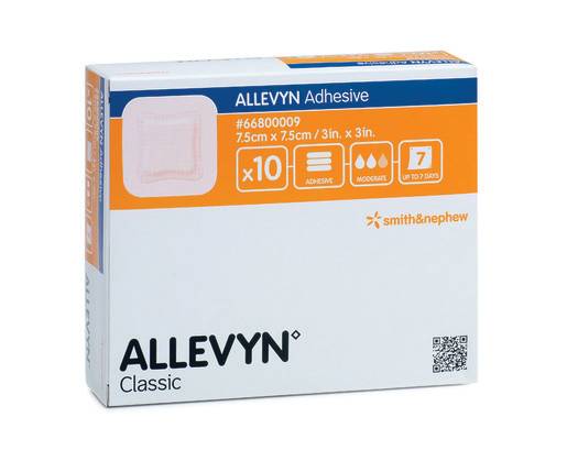 7.5cm x 7.5cm Allevyn Adhesive Dressing