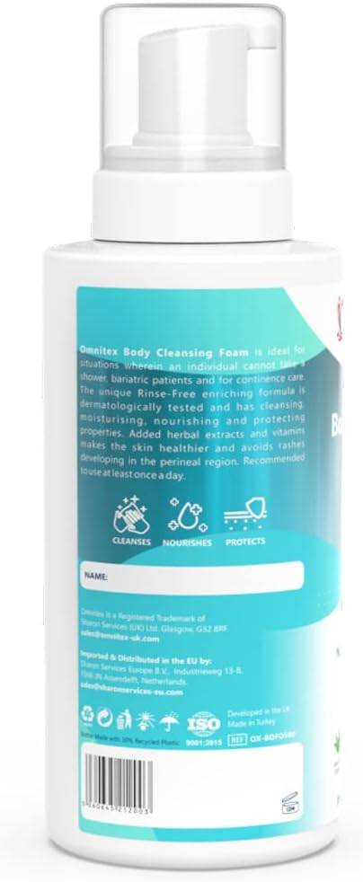 Omnitex 500ml Rinse Free Lichaamsreinigingsschuim