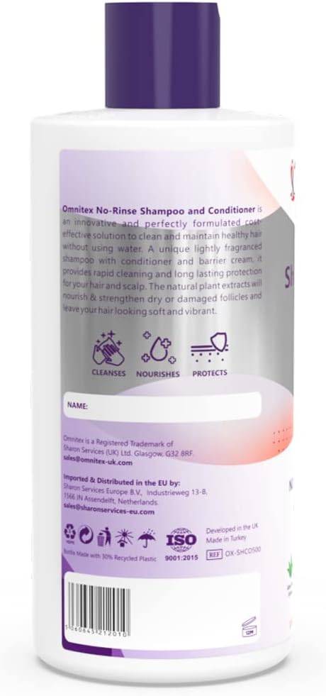 Omnitex 500ml Spoelvrije Shampoo & Conditioner