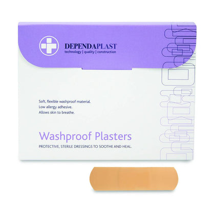 Dependaplast Wasvaste Pleisters 7,5 cm x 2,5 cm Doos van 100