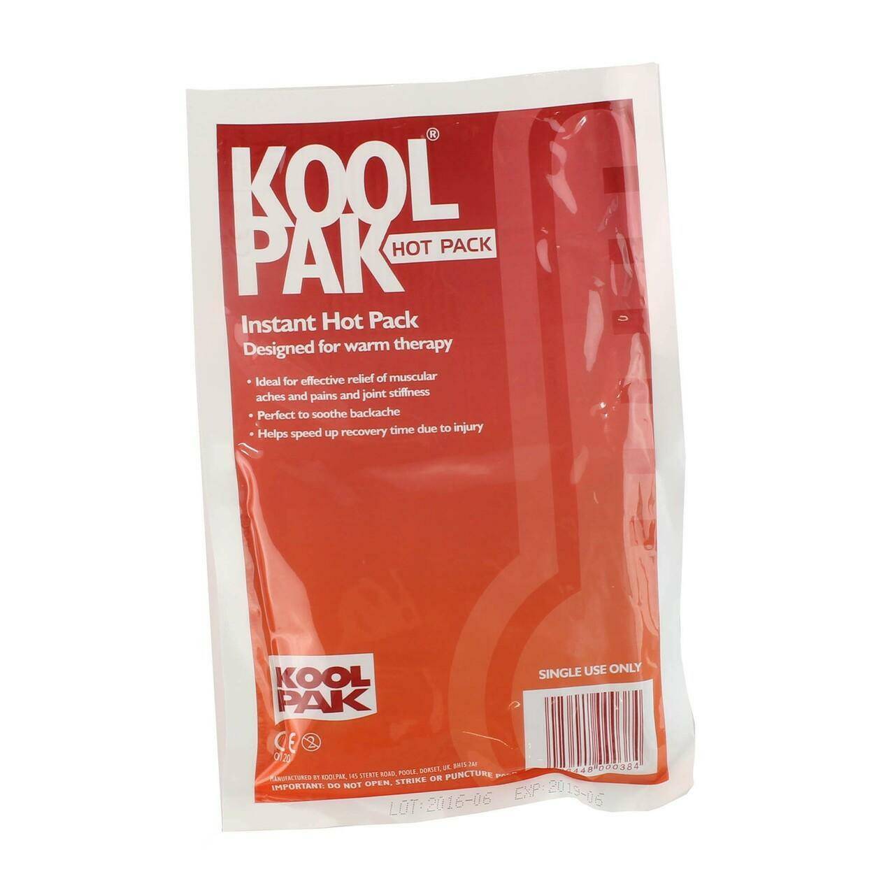 Koolpak Instant Hot Pack 15 x 23cm V5/2020 UKMEDI.CO.UK