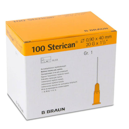 BBraun 20g Yellow 1.5 inch BBraun Sterican Needles 4657519 UKMEDI - UK Medical Supplies