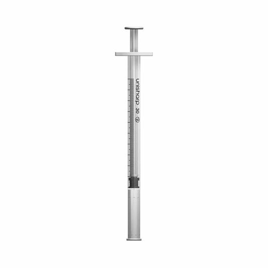 1ml 0,5 inch 30g Unisharp spuit en naald u100