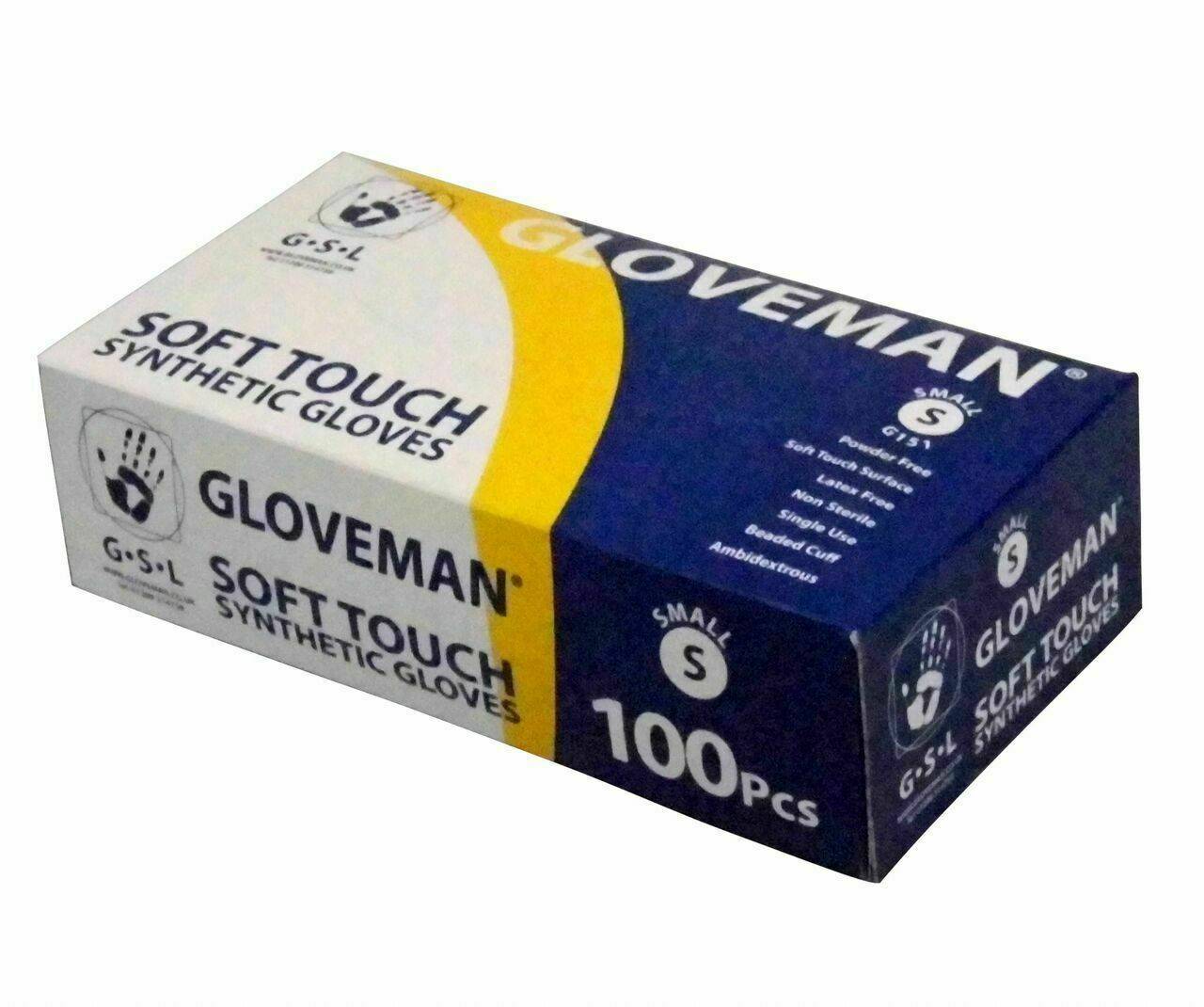 Gloveman Witte Synthetische Poedervrije Handschoenen