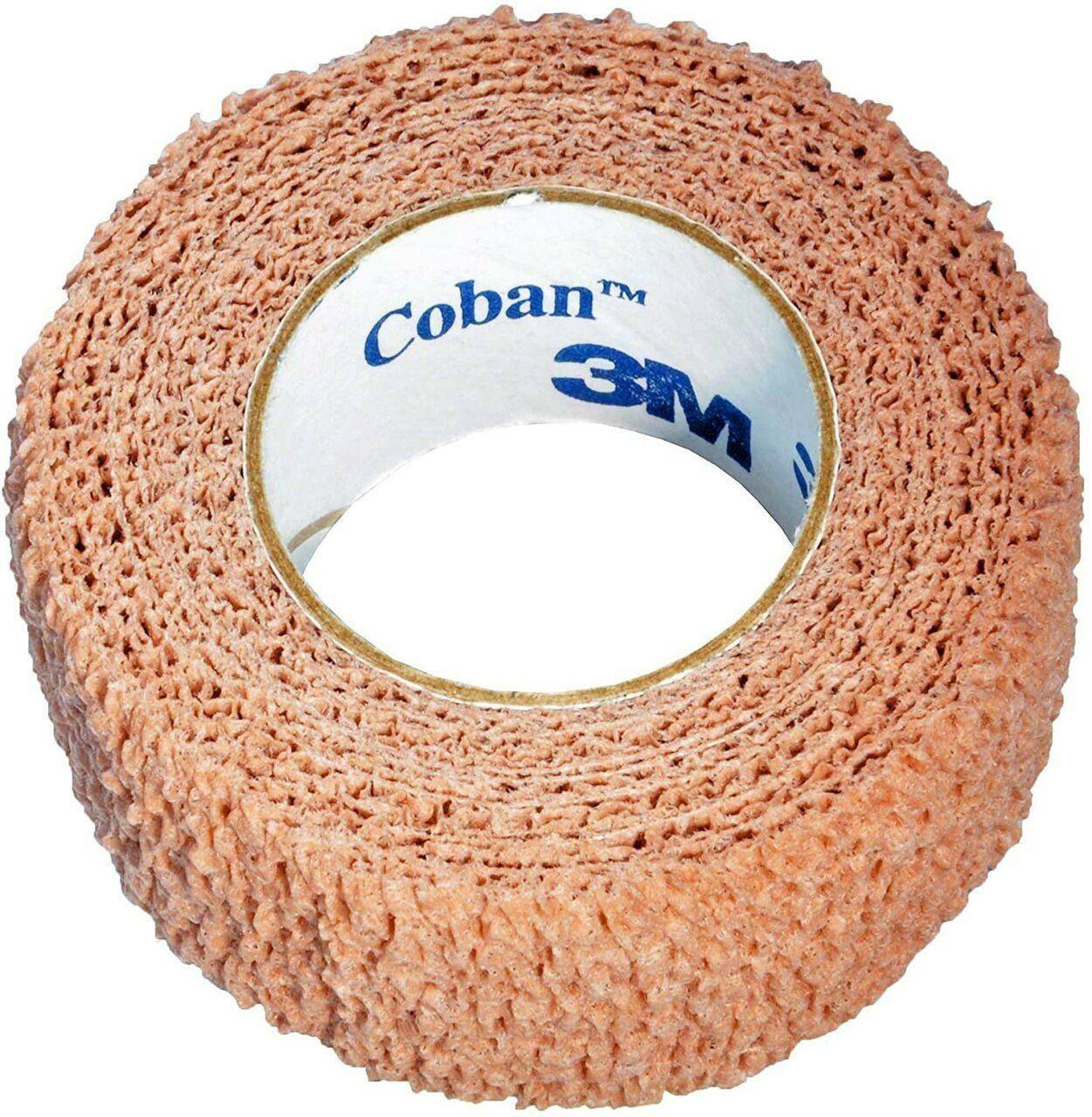 2,5 cm x 4,5 m 3M Coban zelfklevende verband vleeskleurig