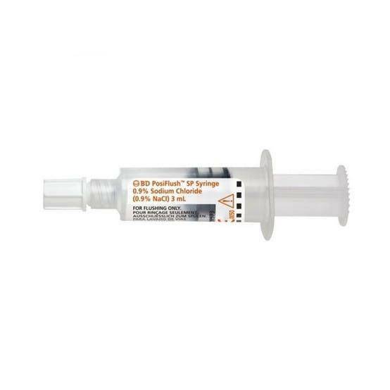 3 ml PosiFlush SP-zoutoplossing (steriel vloeistofpad)