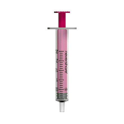 2,5 ml Nevershare roze Luer Slip-spuiten