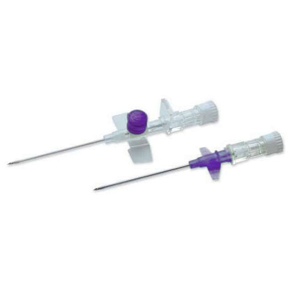 26 g violette Terumo Versatus gevleugelde en gepoorte IV-canule van 0,75 inch