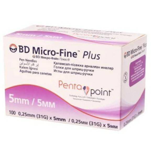 31 g 5 mm BD microfijne ultra-pennaalden Penta Point