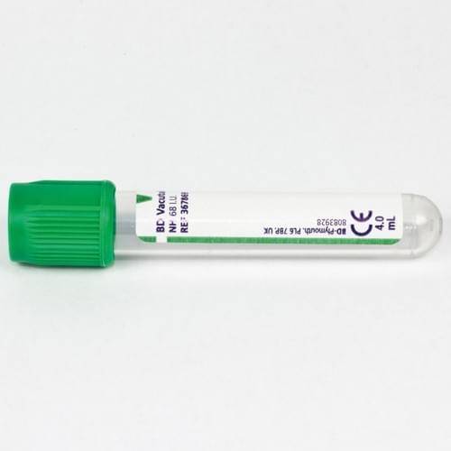 BD Vacutainer 4ml Tube Natrium Heparine tube