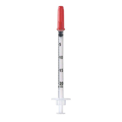 1 ml 29 g x 0,5 inch U40-spuit met vaste naald