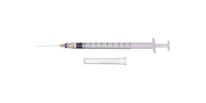 1 ml 25 g 1 inch Veiligheidsnaald en spuit ClickZip