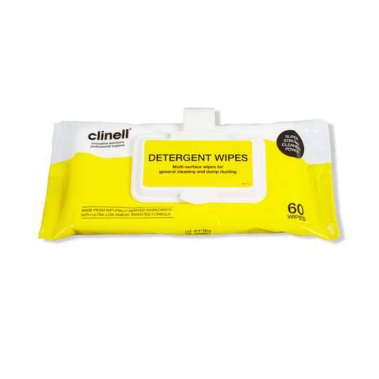 Clinell - Clinell Detergent Wipes Clip Pack of 60 - CDCP60 UKMEDI.CO.UK UK Medical Supplies