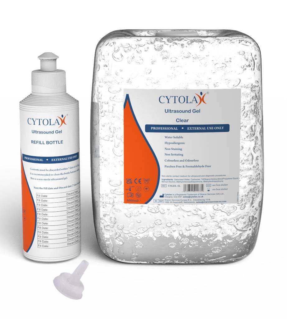 Cytolax Clear Ultrasound Gel 5 Liter met Navulfles