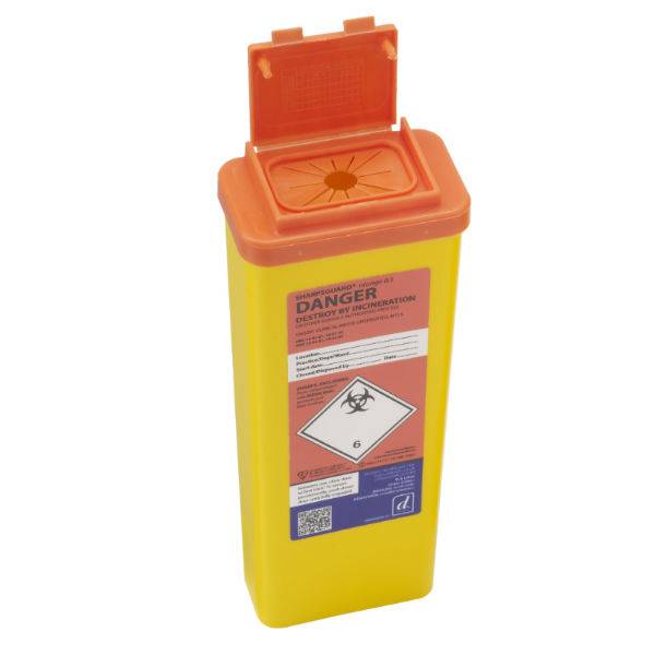 0,5 liter Sharpsguard Orange scherpe voorwerpencontainer