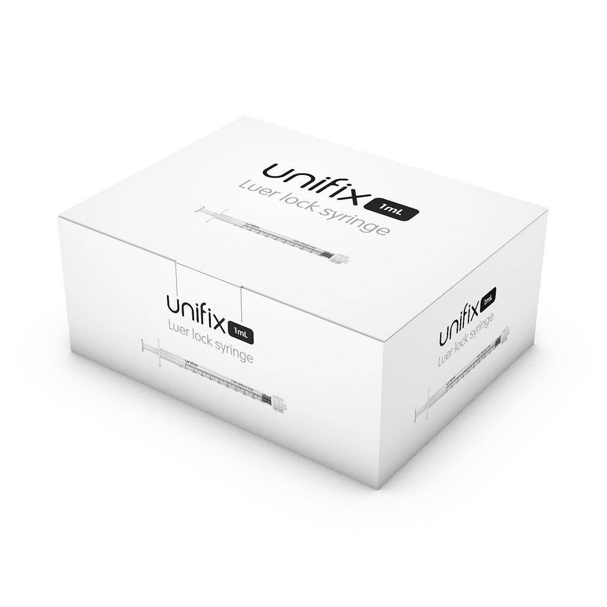 Unifix Luer-Lock-spuit van 1 ml