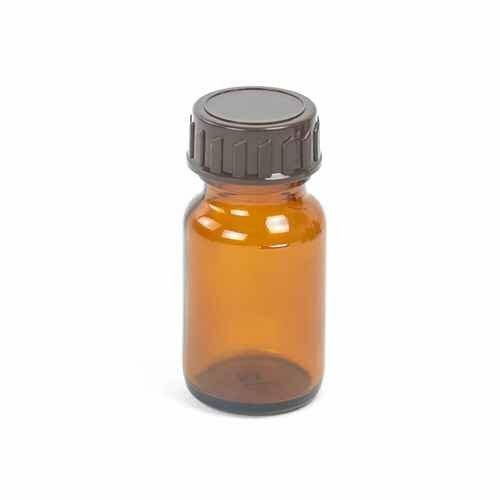 30ml Amber Glass Bottle with Screw Lid 133335 UKMEDI.CO.UK