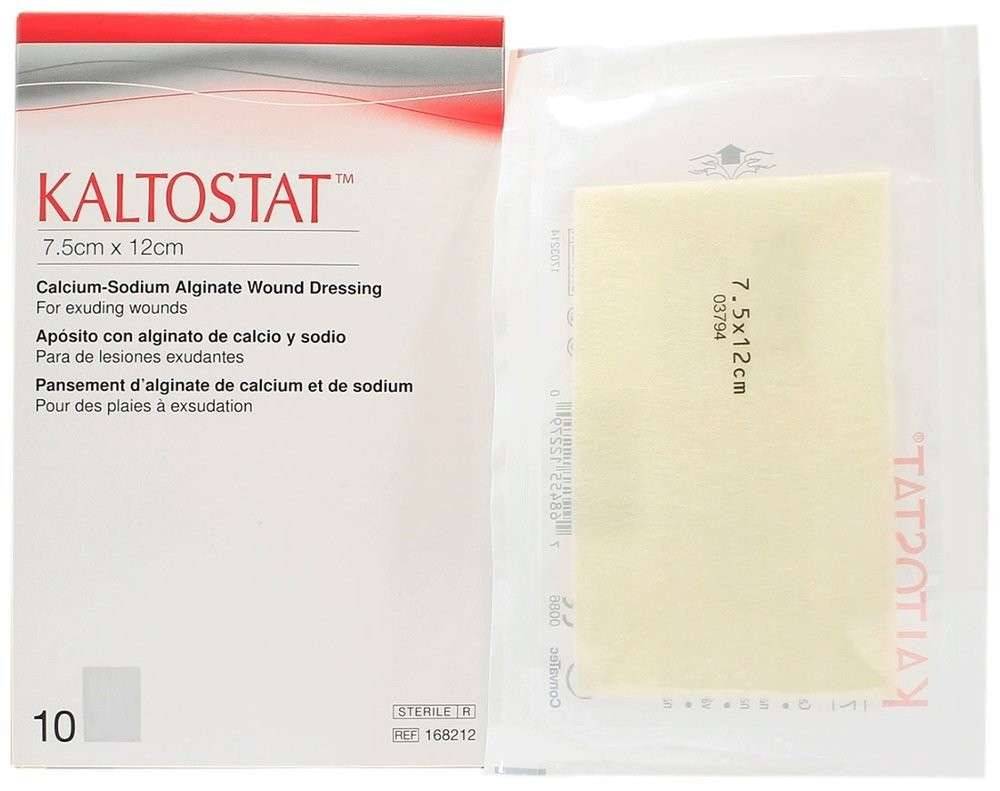 Kaltostat Alginaatverband 7,5 cm x 12 cm