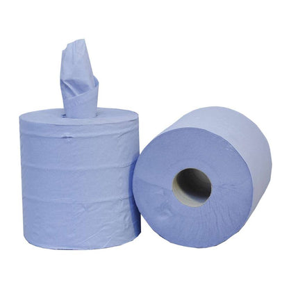 19 cm x 150 m PRO Blauw 2-laags Centrefeed-rol, pakket van 6