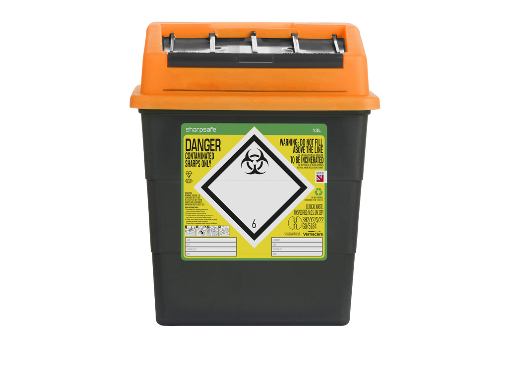 13 Liter Paarse Snijafvalbak