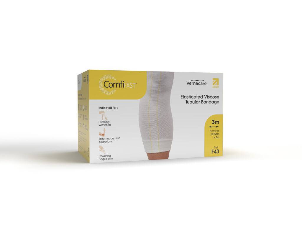 ComfiFast One Way Stretch Buisverband Geel 10,75cm x 3m