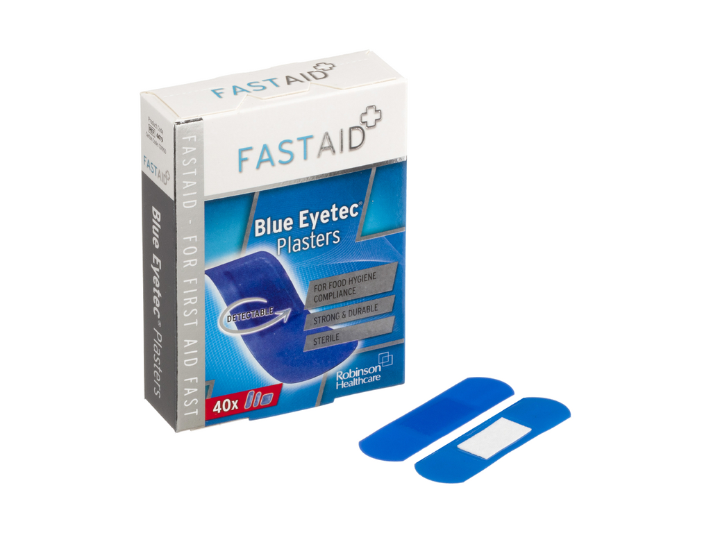 Fast Aid Steriele Blue Eyetec Pleisters 40 Assortiment Pleisters in 3 Maten