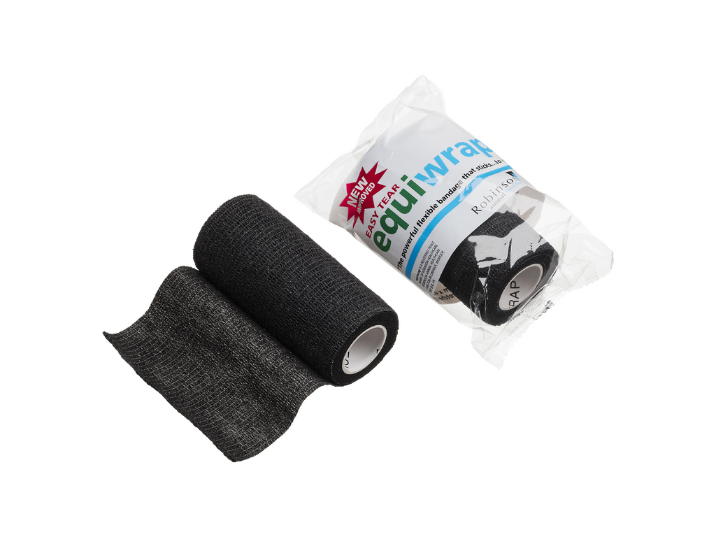 10 cm x 4,5 m Equiwrap Cohesief Verband Zwart