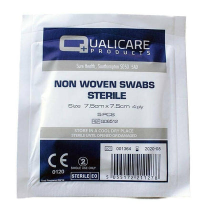 Steriele non-woven gaasdoekjes van 7,5 cm