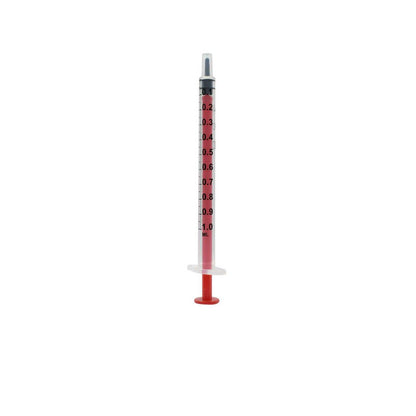 1ml Acuject Low Dead Space-spuiten Rood