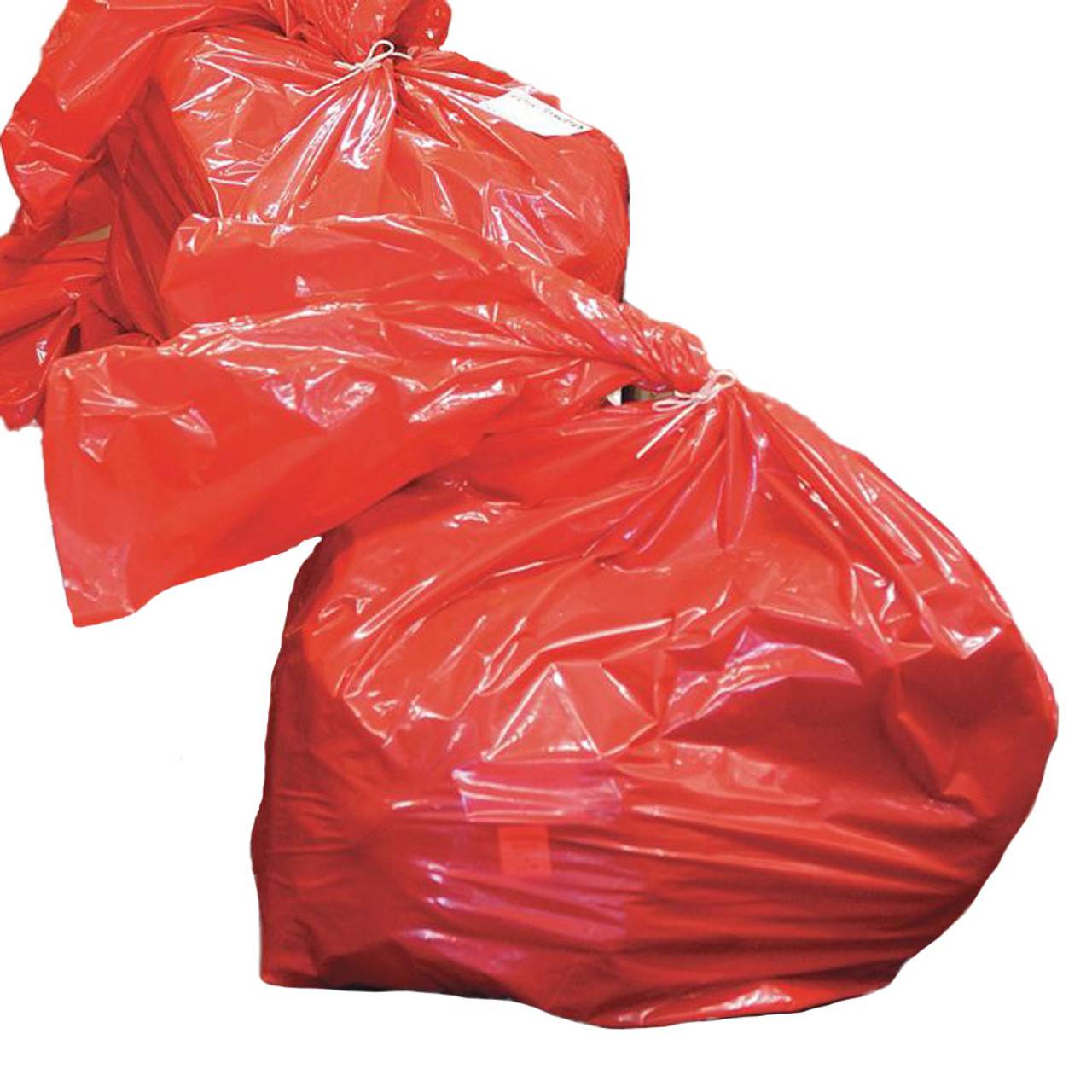 60 Litre Soluble Red Strip Bags Pack of 200 - UKMEDI