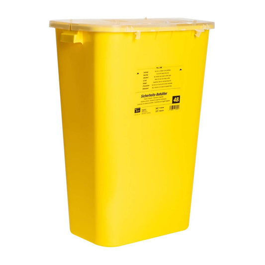 48 Liter Teqler Gele Afvalcontainer voor Scherpe Voorwerpen